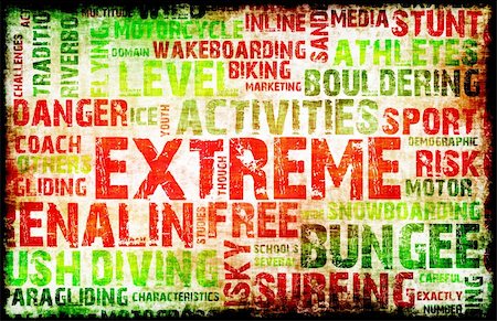 Extreme Sports Grunge Background as a Art Stock Photo - Budget Royalty-Free & Subscription, Code: 400-05197808