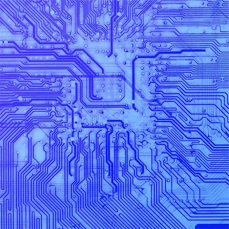 simsearch:400-05269277,k - Industrial square blue texture of circuit board Stockbilder - Microstock & Abonnement, Bildnummer: 400-05199503