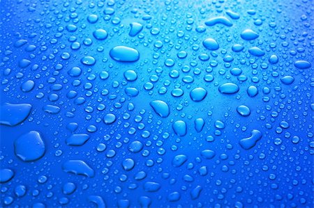 Blue water Drops background Photographie de stock - Aubaine LD & Abonnement, Code: 400-05199799