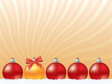 simsearch:400-04776548,k - Golden christmas decoration background. Vector christmas collection Stock Photo - Budget Royalty-Free & Subscription, Code: 400-05199880