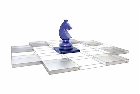 simsearch:640-03260629,k - All possible moves of the chess-figure is visualized Stock Photo - Budget Royalty-Free & Subscription, Code: 400-05190498