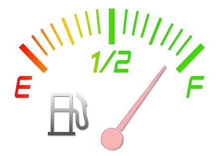 simsearch:400-07299922,k - Illustration of the gauge of fuel with an arrow on a full tank Stockbilder - Microstock & Abonnement, Bildnummer: 400-05190567