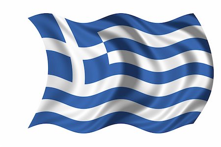 National Flag Greece Stockbilder - Microstock & Abonnement, Bildnummer: 400-05190865