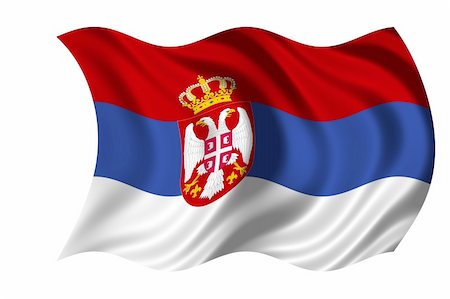 National Flag Serbia Stockbilder - Microstock & Abonnement, Bildnummer: 400-05190878