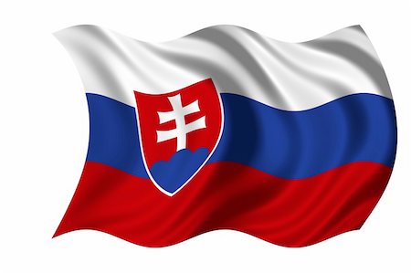 National Flag Slovakia Stockbilder - Microstock & Abonnement, Bildnummer: 400-05190879