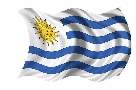National Flag Uruguay Stockbilder - Microstock & Abonnement, Bildnummer: 400-05190884