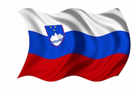 National Flag Slovenia Stockbilder - Microstock & Abonnement, Bildnummer: 400-05190880