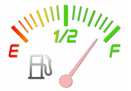 simsearch:400-06748729,k - Illustration of the gauge of fuel with an arrow on a full tank Stock Photo - Budget Royalty-Free & Subscription, Code: 400-05191230