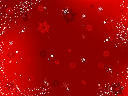 Merry Christmas Background with snowflakes and stars.Vector Image. Stock Photo - Budget Royalty-Free & Subscription, Code: 400-05191457