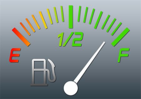 simsearch:400-07299922,k - Illustration of the gauge of fuel with an arrow on a full tank Stockbilder - Microstock & Abonnement, Bildnummer: 400-05191489
