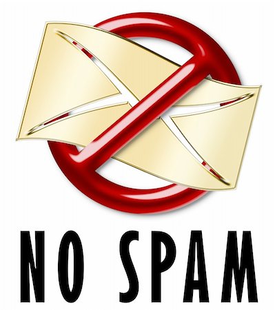 simsearch:700-00032052,k - The letter crossed out by a forbidden sign, as a spam Stockbilder - Microstock & Abonnement, Bildnummer: 400-05192375