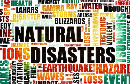 Natural Disasters Grunge as a Art Background Stock Photo - Budget Royalty-Free & Subscription, Code: 400-05192425