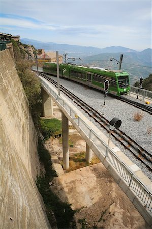 Montserrat monorail railway, Catalonia, Spain Foto de stock - Super Valor sin royalties y Suscripción, Código: 400-05193083