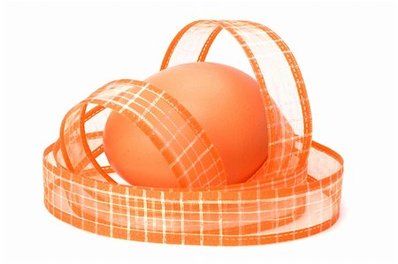 simsearch:400-04506882,k - easter egg with ribbon isolated on white Foto de stock - Super Valor sin royalties y Suscripción, Código: 400-05193433