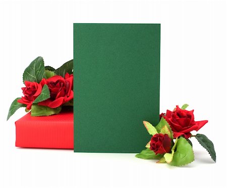simsearch:400-06070265,k - Gift with floral decor. Flowers are artificial. Stock Photo - Budget Royalty-Free & Subscription, Code: 400-05193445