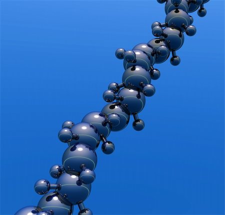 simsearch:400-05126420,k - abstract molecule model on blue background - 3d illustration Stock Photo - Budget Royalty-Free & Subscription, Code: 400-05204303