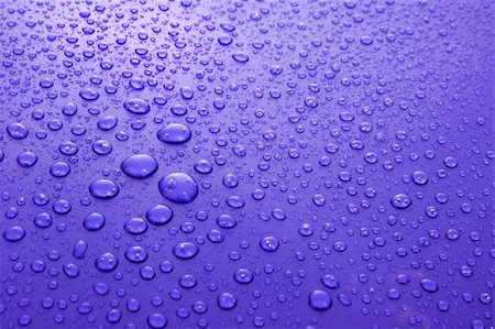 Blue water drops background with big and small drops Stock Photo - Budget Royalty-Free & Subscription, Code: 400-05204976