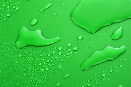 Green water drops background with big and small drops Photographie de stock - Aubaine LD & Abonnement, Code: 400-05204988