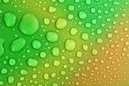 Green water drops background with big and small drops Stock Photo - Budget Royalty-Free & Subscription, Code: 400-05204980