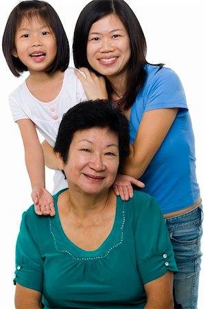 simsearch:400-04400433,k - Asian family, grandmother, mother and daughter. Stock Photo - Budget Royalty-Free & Subscription, Code: 400-05205297