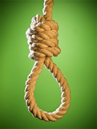A hangman's noose over a green background. Stock Photo - Budget Royalty-Free & Subscription, Code: 400-05205468