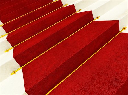 stair and red carpet fine 3d image background Stock Photo - Budget Royalty-Free & Subscription, Code: 400-05205703
