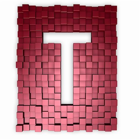 cubes makes the shape of letter t - 3d illustration Stock Photo - Budget Royalty-Free & Subscription, Code: 400-05206188