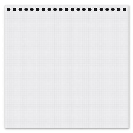 simsearch:400-04085179,k - an illustration of an empty sheet of a paper from a notebook Photographie de stock - Aubaine LD & Abonnement, Code: 400-05206225