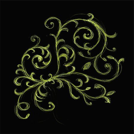 Floral ornament sketch for your design Stock Photo - Budget Royalty-Free & Subscription, Code: 400-05206642