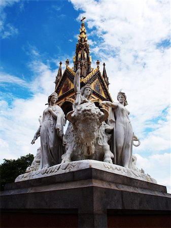 Statues of the Prince Albert Memorial Monument in Hyde Park, London. Photographie de stock - Aubaine LD & Abonnement, Code: 400-05206858