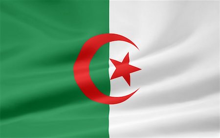 Very large version of the flag of Algeria Foto de stock - Super Valor sin royalties y Suscripción, Código: 400-05206902