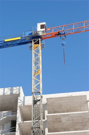 simsearch:400-05713038,k - concrete building construction with crane Stock Photo - Budget Royalty-Free & Subscription, Code: 400-05207531
