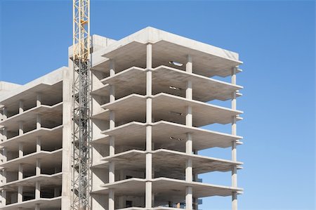 concrete building construction Stock Photo - Budget Royalty-Free & Subscription, Code: 400-05207638
