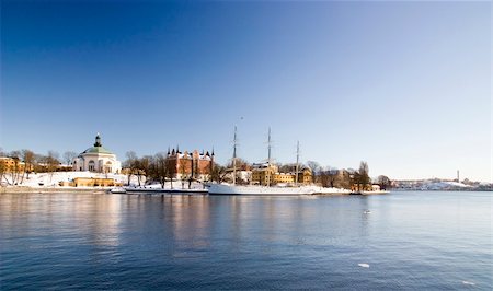 simsearch:400-06692838,k - A landscape view of stockholm city Stockbilder - Microstock & Abonnement, Bildnummer: 400-05208244