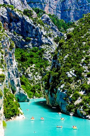 St Croix Lake, Les Gorges du Verdon, Provence, France Fotografie stock - Microstock e Abbonamento, Codice: 400-05208827