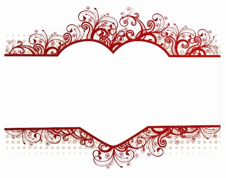 simsearch:400-04086182,k - Vector floral beige frame with heart-shaped copy-space for your text Stock Photo - Budget Royalty-Free & Subscription, Code: 400-05209209