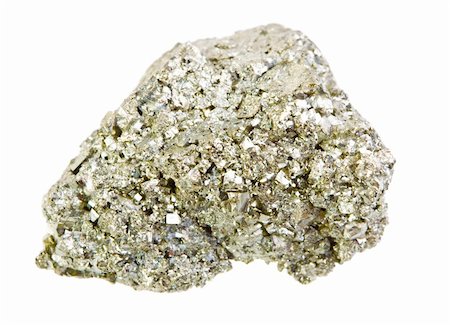 simsearch:400-04673012,k - Pyrite mineral isolated on a white background Photographie de stock - Aubaine LD & Abonnement, Code: 400-05200156