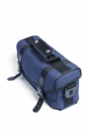 Camera Bag on Isolated White Background Photographie de stock - Aubaine LD & Abonnement, Code: 400-05200963