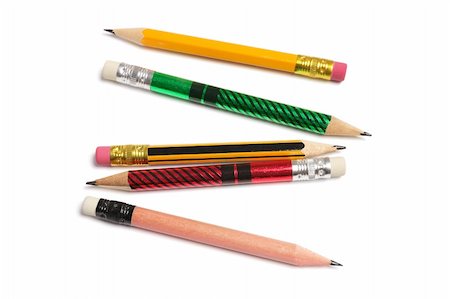 simsearch:400-04777213,k - Pencils on Isolated White Background Stock Photo - Budget Royalty-Free & Subscription, Code: 400-05200974