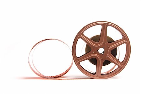 simsearch:400-05369413,k - Movie Film Reel on White Background Photographie de stock - Aubaine LD & Abonnement, Code: 400-05201136