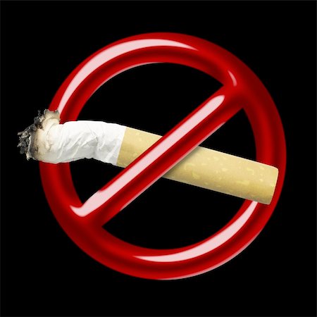 stop sign smoke - Illustration of a red symbol of an interdiction which crosses cigarette Stock Photo - Budget Royalty-Free & Subscription, Code: 400-05202091