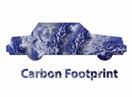 An illustration of a car made up of blue water to represent environmental issues or carbon footprint. Water picture from NASA. Stock Photo - Budget Royalty-Free & Subscription, Code: 400-05202138