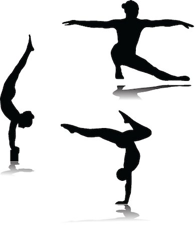 female athletic high jump - gymnastics Stock Photo - Budget Royalty-Free & Subscription, Code: 400-05202504