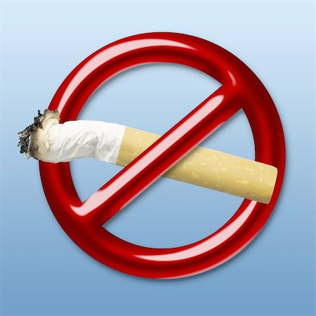 smoking prohibited sign symbol image - Illustration of a red symbol of an interdiction which crosses cigarette Stock Photo - Budget Royalty-Free & Subscription, Code: 400-05202544