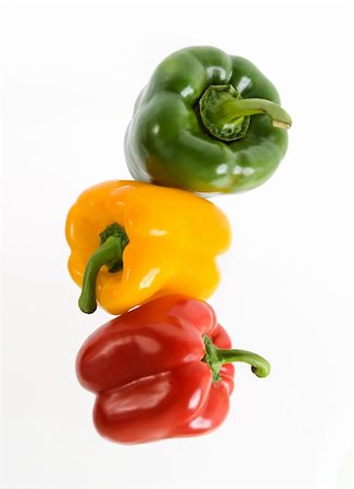 green, yellow, oparnge and red bell peppers Stock Photo - Budget Royalty-Free & Subscription, Code: 400-05203149