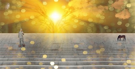 Stairway Landscape Stock Photo - Budget Royalty-Free & Subscription, Code: 400-05203318