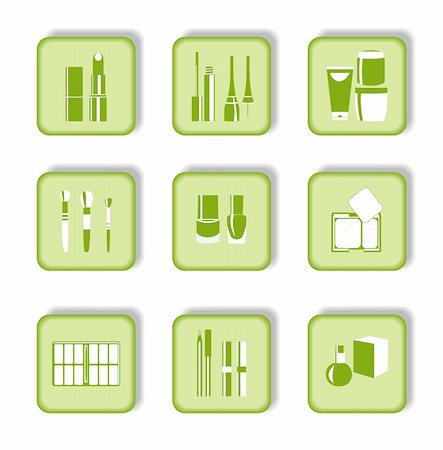 Cosmetic icons. Vector Stock Photo - Budget Royalty-Free & Subscription, Code: 400-05203700