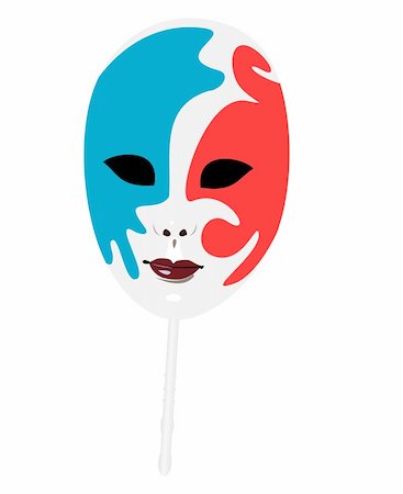 Realistic illustration of carnivals mask - vector Stock Photo - Budget Royalty-Free & Subscription, Code: 400-05203725