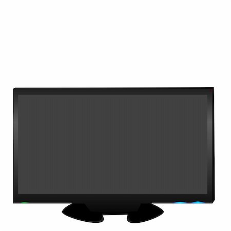 simsearch:400-05678491,k - Realistic illustration LCD TV - vector Stock Photo - Budget Royalty-Free & Subscription, Code: 400-05203904