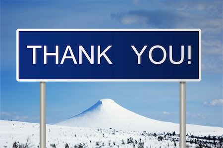 simsearch:400-05211490,k - A blue road sign with white text saying Thank You! Fotografie stock - Microstock e Abbonamento, Codice: 400-05214561